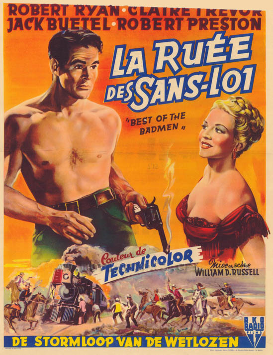 CineScope - Affiche - Plus fort que la loi - Best of the badmen - 1951